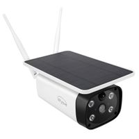 Wyave Outdoor Solar-Powered Security Camera,No Wire,No Charging,Free 32GB MicroSD Card,Free 30-Day Cloud Storage,Support 2 Spotlights,PIR Motion Detection,2.4G WiFi,1080P Video