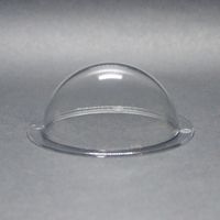 DURADOM Acrylic Dome With Flange Clear Plastic Hemisphere - Multi Use Bubble Pet Dog Fence Window Sphere CCTV Dome Acrylic Camera Perspex Display Transparent Cover Floating Fish Dome (2.8 inch / 70mm)