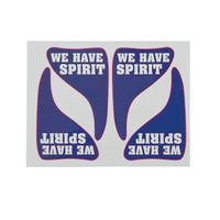 Hillcrusher 24 Pack School Team Colors Black Eye Tattoos Cheerleading Fan (Purple)