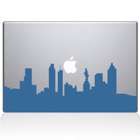 The Decal Guru Philadelphia City Skyline Decal Vinyl Sticker, 13" MacBook Air, Light Blue (2313-MAC-13A-LB)