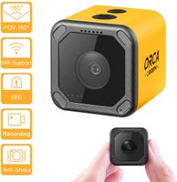 Caddx ORCA Mini Camera 4K HD Video Recording Action Cam WiFi 1080P 160 Degree M12 7G Lens Mini Nanny Camera Hidden Cam for FPV Racing Sport