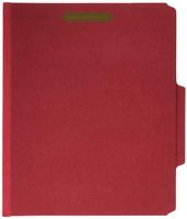 SMEAD Sturdy Top Tab File Jacket and Pocket, Bright Red (14061)