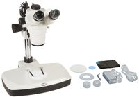 Motic 1100200500191 SMZ-168-TL Trinocular Stereo Zoom Microscope, WF10x Eyepieces, 7.5x-50x Magnification, 0.75x-5x Zoom Objective, Greenough Optical System, Upper and Lower Halogen Illumination, Fixed Stage, 100V-240V