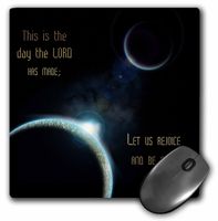 3dRose 8 x 8 x 0.25 Inches Mouse Pad, A Sun Announcing A New Dawn Over A Solar System (mp_99100_1)