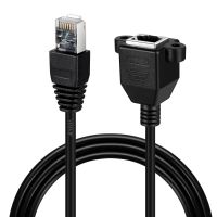VIMVIP 5FT RJ45 Male to Female Screw Panel Mount Ethernet LAN Network Extension Cable