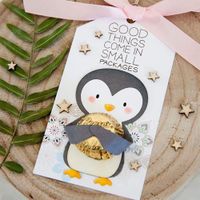 Cute Animal Penguin Metal Cutting Dies Stencil Flower Pattern DIY Scrapbooking Die Cuts Album Paper Cards Embossing Decorative Craft