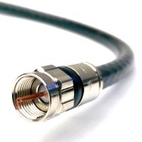 PHAT SATELLITE 60ft RG-6 Quad Shield CL2 In Wall Rated Indoor Outdoor UV Resistant Jacket Digital Satellite Coaxial Cable 18 AWG 75 Ohm Anti Corrosion Compression Connectors Assembled in USA by INTL