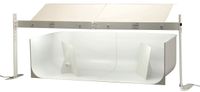 MyStudio MS20DEL Deluxe Table Top Photo Studio Lightbox Kit with 5000K Lighting and Dual 20" x 20" x 12" Seamless Backgrounds for Product Photography 40x20x12 inches