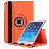 Jennyfly iPad Air 2 PU Leather Case,360 Degree Rotating Protective Cover,PU Protective Stand Case for 9.7 inch iPad Air/Air 2 - Orange