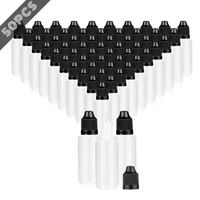 Thin Tip Dropper Bottles - 50 Bottles 0.5 Oz each