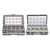 200pcs Fast-Blow Quick Blow Car Ceramic and Glass Tube Fuses Assorted Set Kit 0.5A 1A 2A 3A 5A 8A 10A 15A 20A 30A