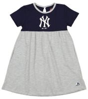 OuterStuff MLB Little Girls Kids 7th Inning Twirl Dress, New York Yankees, Small 4