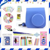 LuckyStar 20 in 1 Accessories Bundles for Fujifilm Instax Mini 8 8+ 9 Instant Camera (Cobalt Blue Mini 8/8+/9 Case, Selfie Lens, Mini Albums, Stand Albums, Film Frame, Film Stickers)