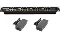 PoE Texas GPOE-16A-48v240w | Gigabit 16 Port Passive Power Over Ethernet Injector for PoE Cameras, IP Phones, WiFi Access Points and More | Includes 48 Volt Power Supply 240 watts
