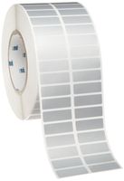 Brady THT-37-434-10 1.5" Width x 0.5" Height, B-434 Metallized Polyester, Gloss Finish Silver Thermal Transfer Printable Label (10000 per Roll)