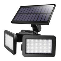 SUPSOO Solar Outdoor Radar Sensor Spotlight 48 LED Waterproof with 360-Degree Rotatable Solar Security Light for Garden /Patio /Porch /Lawn /Pathway /Gutter