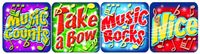 Eureka  Music Stickers - Theme