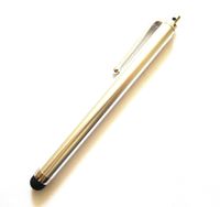 Stylus Soft Touch Pen for Viewsonic Gtablet G-Tablet PC Touch Screen Lcd Silver Metal Black Rubber Shirt Clip