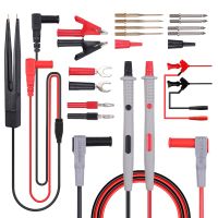 VinTeam Multi Test Leads Kit 21 in-1 Multimeter Test Lead Replaceable with Alligator Clips, Test Probe, Spring Grabber, Banana Plug - Volt Meter Leads for Voltage Circuit Tester Clamp Meter