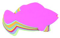Hygloss Products 68011 Fish Shape Paper Cut-Outs for Arts & Crafts-Many Creative Uses-Classroom Activities-7.5 Inches-40 Pcs, Assorted Vibrant Colors