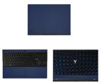 decalrus - Protective Decal for Lenovo Legion Y530 (15.6" Screen) Laptop Blue Carbon Fiber Skin case Cover wrap CFlenovoLegionY530Blue