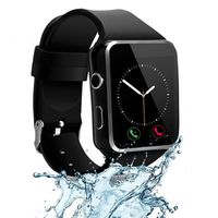 CNPGD [U.S. Office & Warranty Smart Watch All-in-1 Smartwatch Watch Cell Phone for Android, Samsung, Galaxy Note, Nexus, HTC, Sony (Black, M)