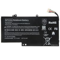 ARyee 43Wh 11.4V NP03XL Battery Laptop Battery Replacement for HP Pavilion X360 13-A010DX 13-b116t HP Envy 15-U010DX 15-U337CL 15-U050CA; fit for 760944-421 761230-005 HSTNN-LB6L TPN-Q146 TPN-Q147 TPN