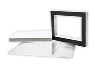 Golden State Art, Pack of 10 Black Pre-Cut 5x7 Picture Mat for 4x6 Photo with White Core Mattes Sets. Includes 10 High Premier Acid Free Bevel Cut Matts & 10 Backing Backers Board & 10 Clear Bags