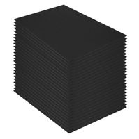 Golden State Art, Pack of 25, 3/16" Thick, 11x14 Black Foam Core Backing Boards (11x14, Black)