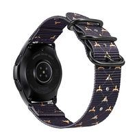 Fintie for Galaxy Watch 42mm / Gear Sport Bands, 20mm Soft Nylon Replacement Strap Band with Adjustable Closure for Samsung Galaxy Watch 42mm / Gear Sport/Gear S2 Classic Smartwatch, Bumble bee