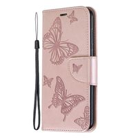 Huawei P Smart Case, Lomogo Leather Wallet Case with Kickstand Card Holder Shockproof Flip Case Cover for Huawei P Smart - LOBFE140187 Gold