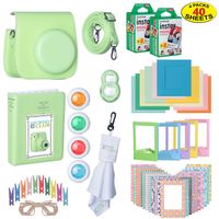 The Ultimate Accessories Kit Bundle for Fujifilm Instax Mini 9 Instant Film Camera | Includes Leather Camera Case + 40 Sheets of Instant Film + Photo Album + Frames + Close-Up Selfie Lenses + More