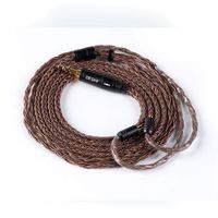KBEAR 16 Core Upgrade 2 Pin Earphone Cable, HiFi in Ear Monitor Replacement Cable Oxygen Free Copper Extension Cable with 0.78mm 2 Pin for AS10 ZS10 ZST ZS6 CCA C10 TRN V80 X6 (2 PIN 3.5mm)