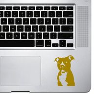 StickAny Palm Series Pit Bull Sticker for MacBook Pro, Chromebook, and Laptops (Gold)