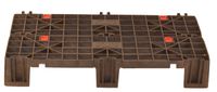Fast Lock FLP-02-001 HDPE Recycled Plastic Adaptable, Interlocking Pallet and Storage System (Pack of 2)