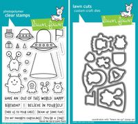 Lawn Fawn Beam Me Up Clear Stamp and Coordinating Die Set - 2 Piece Bundle (LF1597, LF1598)