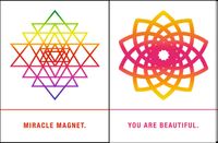 Quiplip EM04036PCK Sacred Geometry Greeting Cards"Miracle, Beautiful", 6-pack