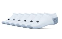 Champion Men's 6 Pack No Show Sock, White/Grey Head/Sliver, 12-14