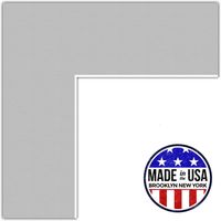 19x24 Gray / TV Grey Custom Mat for Picture Frame with 15x20 opening size (Mat Only, Frame NOT Included)