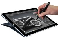 Navitech Black Fine Point Digital Active Stylus Pen Compatible with Microsoft Surface Pro 4 / Microsoft Surface Book