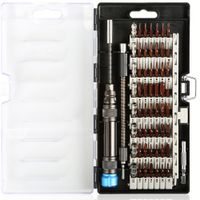 E.Durable Screwdriver Set, 60 in 1 Precision Magnetic Driver Bits Professional Electronics Repair Tool Kit, Flexible Shaft, S2 Steel, for iPhone Smartphone Video Game Console (60 in 1 Screwdriver)