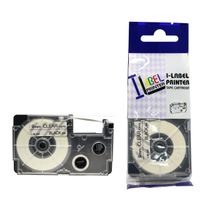LM Tapes - Casio KL-120 9mm Black on Clear Compatible Label Tape for Casio KL120 EZ Label Printer