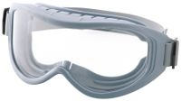 Sellstrom Top Vented, Odyssey II Gamma Ray and Autoclave Clean Room Eye Goggle, Scratch-Resistant, Anti-Fog, Clear Lens, Adjustable Neoprene Strap, Blue Frame, S80231