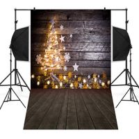 Unpara 2018 Christmas Tree Backdrops Vinyl 3x5FT Fireplace Background Photography Studio (A)