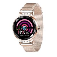 NDGDA,H2 Women Blood Pressure&Heart Rate Monitor Sport Smart Bracelet Watch Pedometer