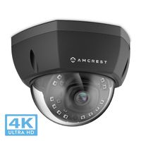 Amcrest 4K Outdoor POE IP Camera, UltraHD 8MP Security Camera, IK10 Vandal Resistant Dome, 2.8mm Lens, IP67 Weatherproof Security, Cloud & MicroSD Recording, REP-IP8M-2493EB (Renewed)