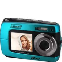 Coleman Duo2 2V8WP Dual Screen Shock & Waterproof Digital Camera (Blue)