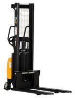 Vestil SE/HP-118 Combination Hand Pump and Electric Stacker, Steel, 42" Length x 26-3/4" Width Fork, 3-3/8"-118" Height, 2000 lbs Capacity