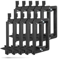 Low Voltage Mounting Bracket (1 Gang, 10 Pack), Fosmon Low Voltage Mounting Bracket (Mounting Screws Included) for Telephone Wires, Network Cables, HDMI, Coaxial, Speaker Cables