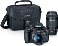 EOS Rebel T7 EF18-55mm + EF 75-300mm Double Zoom KIT, SAVEONEDIGITAL Bundle